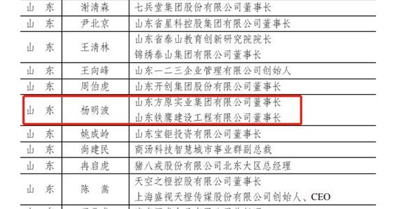 热烈祝贺澳门新莆京游戏app大厅集团董事长杨明波同志 当选为中国青年创业导师