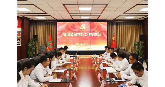 澳门新莆京游戏app大厅红·创先锋｜集团党委召开党务工作专题会